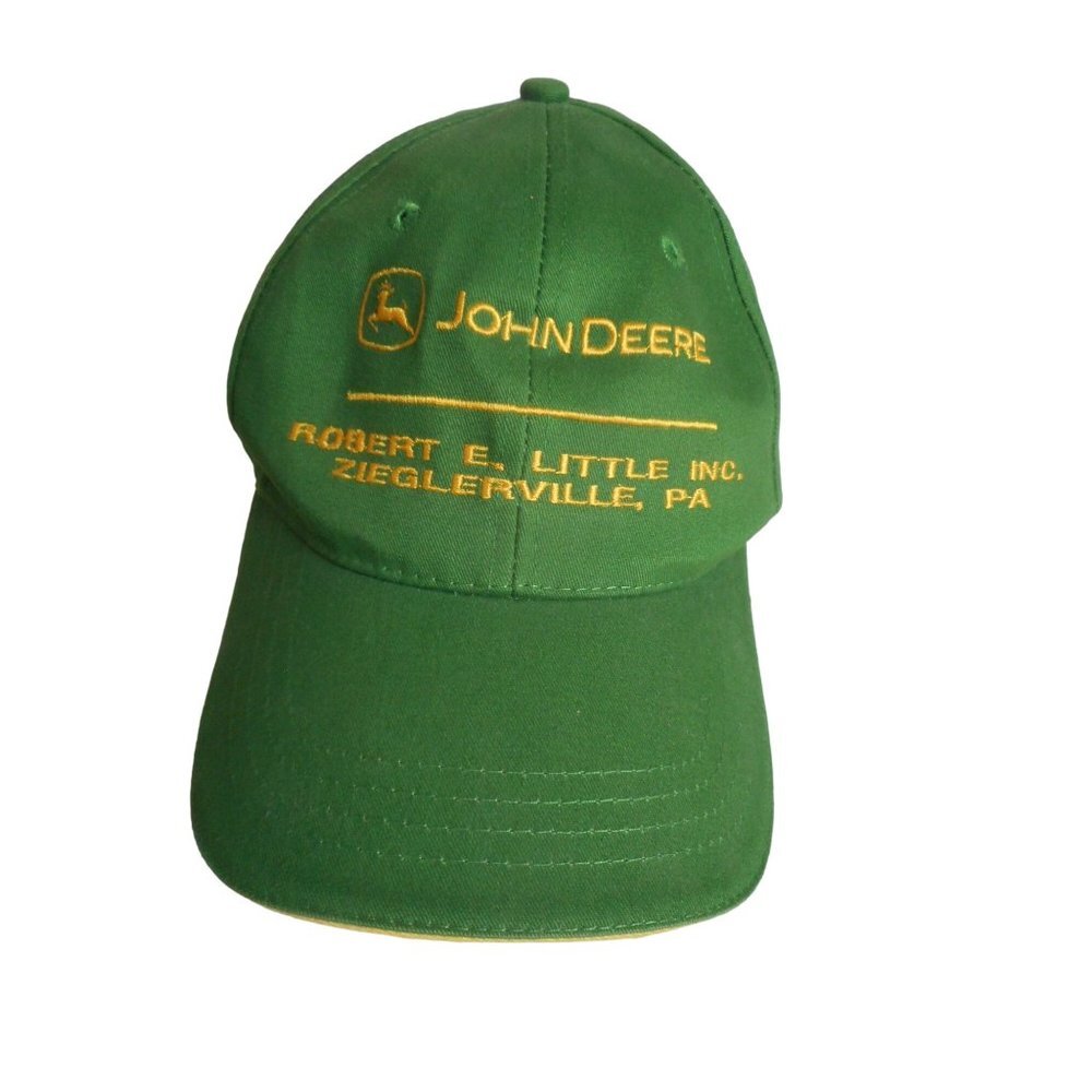 John Deere Embroidered Adjustable Baseball Cap Trucker Hat Zieglerville PA Farm
